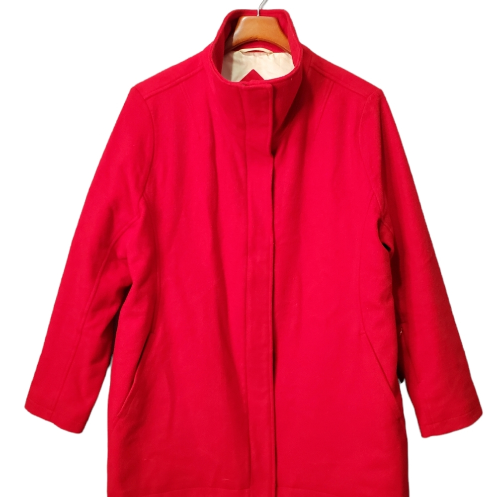 Pendleton Bright Red Wool Peacoat - image 2